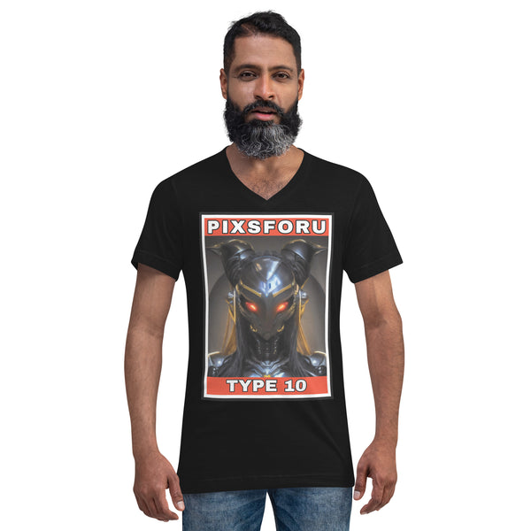 Type 10 #6 - Unisex Short Sleeve V-Neck T-Shirt